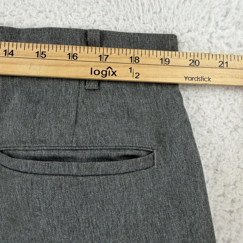 Vintage Levis Action Slacks Mens 40x29 Gray Flat Front Dress Pants Office 80s